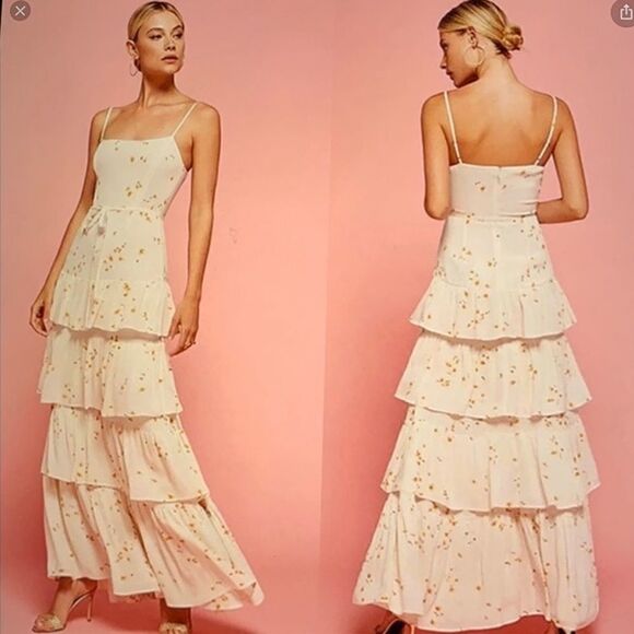 NWT Reformation Foxglove Maxi Dress in Opium Size 12 - Picture 16 of 16